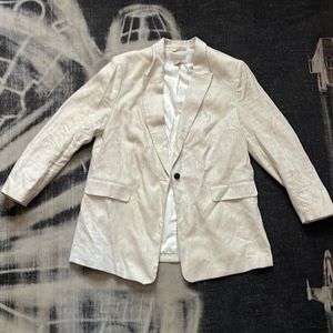 Linen Cream Blazer